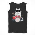 Cat Wearing Sunglasses Playing Drums Drum Kit Musician Men Tank Top Cat Wearing Sunglasses Playing Drums Drum Kit Musician Men Tank Top