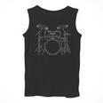 Drum Kit Rock Music Percussion Men Tank Top Drum Kit Rock Music Percussion Men Tank Top