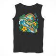 Green Sea Turtle Surfs Past a Canoe Paddle Sleeveless Men Tank Top Green Sea Turtle Surfs Past a Canoe Paddle Sleeveless Men Tank Top
