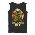 Grilling Dinosaur Grillasaurus T-Rex BBQ Dad Joke Men Tank Top