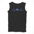 Kayaking Heartbeat Shirt Cool Canoe Boating Kayaks Men Tank Top