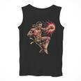 Muay Thai Fighter Southpaw Stance Minimal Silhouette Clean Men Tank Top