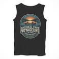 National Park Voyageurs Retro Sunset Canoe Paddling Badge Men Tank Top