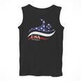 Patriotic American Flag Floating USA Swimming Team Men Tank Top