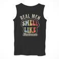 Real Men Smell Like Barbecue Grilling BBQ Dad Graphic Men Tank Top
