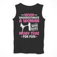 Never Underestimate A Woman Thai Boxing Muay Thai Fighter Men Tank Top