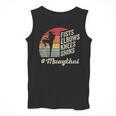Women's Muay Thai Martial Arts Fighter Retro Vintage Sunset Graphic Men Tank Top
