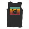 Women's Retro Drum Kit Silhouette With Color Stripes Men Tank Top Women's Retro Drum Kit Silhouette With Color Stripes Men Tank Top
