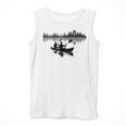 Canoe Silhouette Forest Lake Reflection Men Tank Top Canoe Silhouette Forest Lake Reflection Men Tank Top