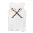 Canoeing Canoe Paddle Paddling Retro Line Art Raglan Baseball Tee Men Tank Top
