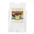 Drummer Better Timing Retro Vintage Sunset Drum Kit Graphic Men Tank Top Drummer Better Timing Retro Vintage Sunset Drum Kit Graphic Men Tank Top