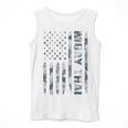 Muay Thai American Flag Camo Military Patriotic Men Tank Top