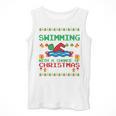 Swimming Christmas Party Swim Swimmer Christmas Ugly Style Men Tank Top Swimming Christmas Party Swim Swimmer Christmas Ugly Style Men Tank Top
