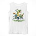 T-Rex Drumming With Drum Kit And Musical Notes Men Tank Top T-Rex Drumming With Drum Kit And Musical Notes Men Tank Top