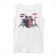 USA Patriotic Drum Kit American Flag Drum Set Men Tank Top USA Patriotic Drum Kit American Flag Drum Set Men Tank Top