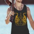 Awesome Orange Double Tiger Muay Thai Sak Yant Men Tank Top Awesome Orange Double Tiger Muay Thai Sak Yant Men Tank Top