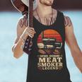 BBQ Dad Father Husband Meat Smoker Legend Men Tank Top