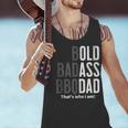 Bold Badass BBQ Dad Gag Fathers Day Husband Birthday Men Tank Top