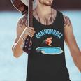 Cannonball Swimming Pool Fun Diving Diver Swimmer Cool Men Tank Top