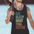 Eat Sleep Muay Thai Repeat Thai Boxing Men Tank Top
