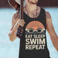 Eat Sleep Swim Repeat Swimmer Swimming Men Tank Top Eat Sleep Swim Repeat Swimmer Swimming Men Tank Top