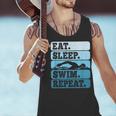 Eat Sleep Swim Vintage Swimming Lover Swimmer Men Women Men Tank Top Eat Sleep Swim Vintage Swimming Lover Swimmer Men Women Men Tank Top