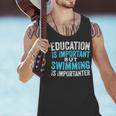 Education Is Important But Swimming Is Importanter Swimmer Men Tank Top