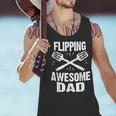 Flipping Awesome BBQ Dad Shirt Grilling Father's Day Men Tank Top