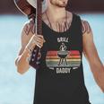 Grill Daddy BBQ Dad Retro Vintage Grilling Graphic Men Tank Top Grill Daddy BBQ Dad Retro Vintage Grilling Graphic Men Tank Top