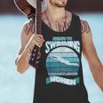 Here's To Swimming With Bow Legged Women Distressed Look Men Tank Top Here's To Swimming With Bow Legged Women Distressed Look Men Tank Top
