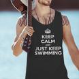Keep Calm & Just Keep Swimming Men Tank Top Keep Calm & Just Keep Swimming Men Tank Top