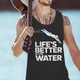 Life Is The Better In The Water Swimming Swimmers Men Tank Top