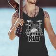 Little Drummer Awesome Drum Kit For Young Musicians Men Tank Top