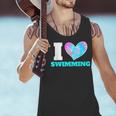 I Love Swimming Swimmer Swim Men Tank Top