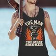 Man Myth Meat Smoker Legend BBQ Dad Men Tank Top