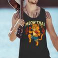 Meow Thai Muay Thai Cat Fighter Pun Dad Joke Men Tank Top