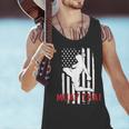 Muay Thai American Flag Fighter Patriotic Men Tank Top