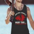 Muay Thai Boxing Teacher Kickboxing Martial Arts Instructor Men Tank Top