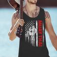 Muay Thai Boxing US American Flag Men Tank Top