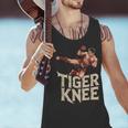 Muay Thai Fighter Tiger Knee Vintage Distressed Badge Men Tank Top