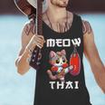 Muay Thai Meow Thai & Thai Boxing Muay Thai Cat Men Tank Top Muay Thai Meow Thai & Thai Boxing Muay Thai Cat Men Tank Top