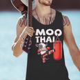 Muay Thai Moo Thai Thai Boxing For Youth Muay Thai Cow Men Tank Top