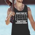 What Is Part Of Don't You Understand Swimming Swimmer Swimming Men Tank Top What Is Part Of Don't You Understand Swimming Swimmer Swimming Men Tank Top