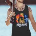 Portaging Canoe Wilderness Adventure Scenic Graphic Men Tank Top Portaging Canoe Wilderness Adventure Scenic Graphic Men Tank Top