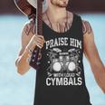 Praise Him With Loud Cymbals Psalm 150-5 Vintage Drum Kit Men Tank Top Praise Him With Loud Cymbals Psalm 150-5 Vintage Drum Kit Men Tank Top