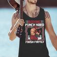 Punch Hard Finish Firmly Kickboxer Fan Muay Thai Boxing Men Tank Top