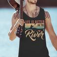 Rowing Canoe Kajak Life Is Better On The River Men Tank Top