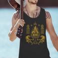 Sawadee Thai Traditional Sak Yant Thai Twin Tigers Muay Thai Men Tank Top