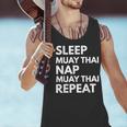Sleep Nap Muay Thai Repeat Lover Martial Arts Men Tank Top