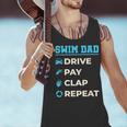 Swim Dad Drive Pay Clap Repeat Swimming Team Father Men Tank Top Swim Dad Drive Pay Clap Repeat Swimming Team Father Men Tank Top